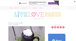 Desktop Screenshot of livelovepasta.com