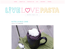 Tablet Screenshot of livelovepasta.com